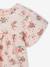 T-shirt fleuri bébé en coton bio rose pâle 2 - vertbaudet enfant 