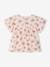 T-shirt fleuri bébé en coton bio rose pâle 4 - vertbaudet enfant 