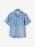 Chemise denim léger manches courtes garçon denim bleached 2 - vertbaudet enfant 