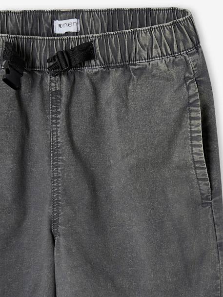 Pantalon garçon large effet délavé anthracite 4 - vertbaudet enfant 