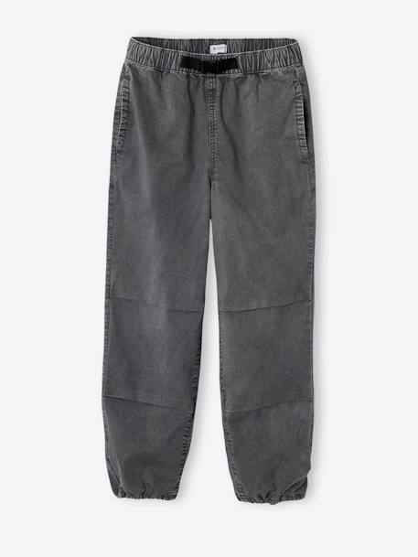 Pantalon garçon large effet délavé anthracite 7 - vertbaudet enfant 