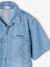 Chemise denim léger manches courtes garçon denim bleached 5 - vertbaudet enfant 