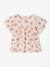 T-shirt fleuri bébé en coton bio rose pâle 1 - vertbaudet enfant 