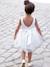Robe cérémonie fille satin et tulle blanc+Rose poudré 5 - vertbaudet enfant 