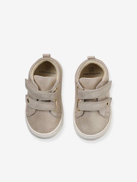 Chaussures premiers pas bébé velcro beige imprimé+bleu imprimé+bois de rose+bronze+lot rose+mauve+or+rose+rose imprimé+rose poudré+turquoise+vert imprimé 40 - vertbaudet enfant 