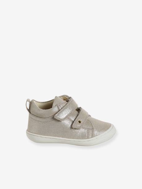 Chaussures premiers pas bébé velcro beige imprimé+bleu imprimé+bois de rose+bronze+lot rose+mauve+or+rose+rose imprimé+rose poudré+turquoise+vert imprimé 41 - vertbaudet enfant 
