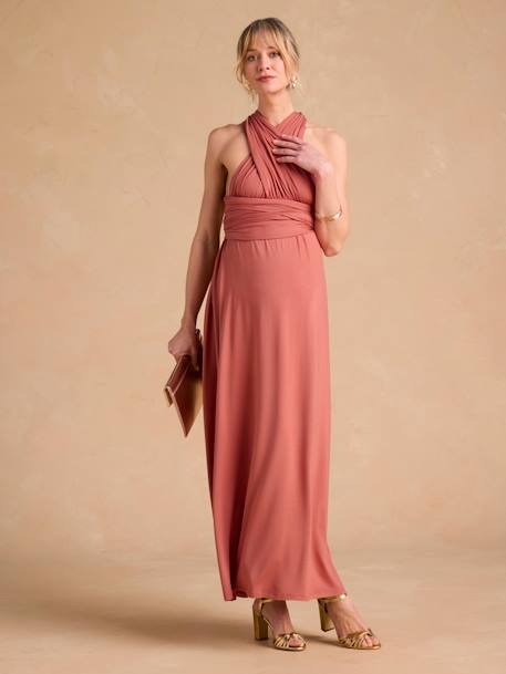 1 robe longue, 7 looks Fantastic Dress vieux rose 1 - vertbaudet enfant 