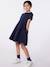 Robe enfant en coton manches courtes marine 1 - vertbaudet enfant 