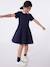 Robe enfant en coton manches courtes marine 3 - vertbaudet enfant 