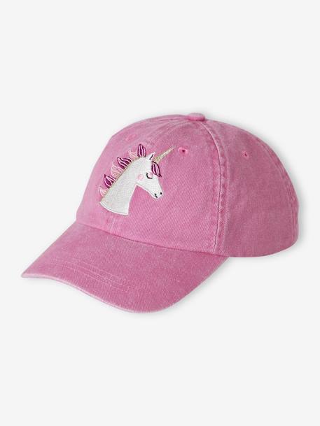 Casquette brodée « Licorne » fille Rose 2 - vertbaudet enfant 