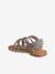 Sandales scratchées cuir enfant collection maternelle beige imprimé 3 - vertbaudet enfant 