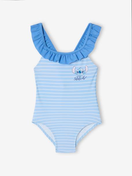 Maillot de bain 1 pièce Disney Lilo & Stitch rayé bleu 1 - vertbaudet enfant 