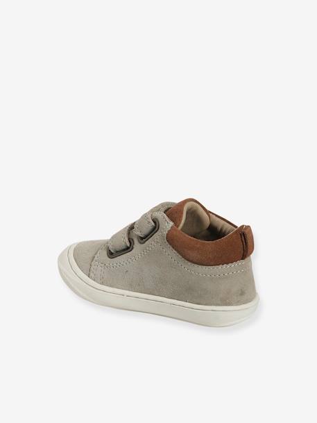 Chaussures premiers pas bébé velcro beige+bleu+bleu électrique+chocolat+lot beige+lot marron+lot vert+marron+ocre+vert+vert sauge 3 - vertbaudet enfant 
