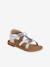 Sandales scratchées cuir enfant collection maternelle argent 1 - vertbaudet enfant 