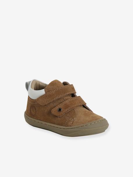 Chaussures premiers pas bébé velcro beige+bleu+bleu électrique+chocolat+lot beige+lot marron+lot vert+marron+ocre+vert+vert sauge 42 - vertbaudet enfant 