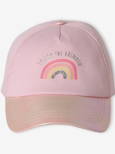 Casquette « Arc-en-ciel » fille rose pâle 3 - vertbaudet enfant 