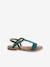 Sandales cuir fille Light gold+marron+marron imprimé+turquoise 21 - vertbaudet enfant 