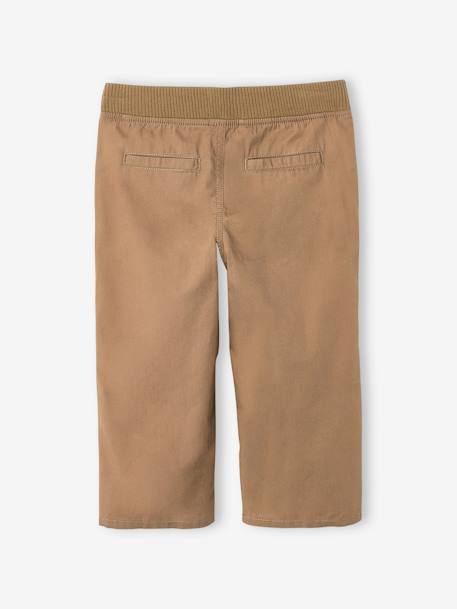 Pantacourt léger retroussable en bermuda garçon beige 3 - vertbaudet enfant 