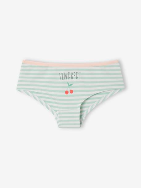 Lot 7 shorties semainier fille rose 6 - vertbaudet enfant 