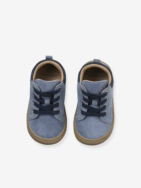 Chaussures premiers pas bébé lacets bleu+camel+kaki+lot bleu+marine 23 - vertbaudet enfant 