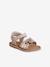 Sandales scratchées en cuir bébé lot rose 1 - vertbaudet enfant 