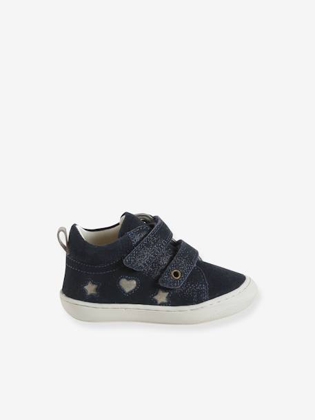 Chaussures premiers pas bébé velcro beige imprimé+bleu imprimé+bois de rose+bronze+lot rose+mauve+or+rose+rose imprimé+rose poudré+turquoise+vert imprimé 9 - vertbaudet enfant 