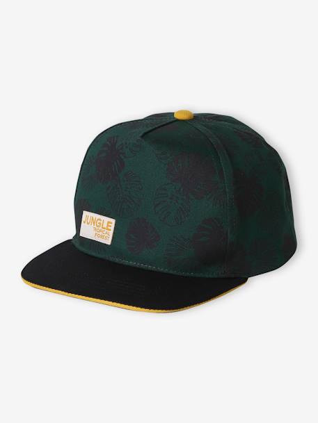 Casquette « Jungle » garçon vert imprimé 1 - vertbaudet enfant 