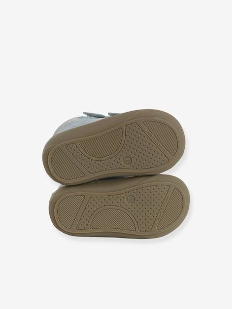 Chaussures premiers pas bébé velcro beige+bleu+bleu électrique+chocolat+lot beige+lot marron+lot vert+marron+ocre+vert+vert sauge 63 - vertbaudet enfant 