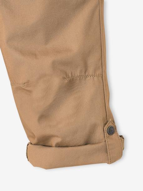 Pantacourt léger retroussable en bermuda garçon beige 5 - vertbaudet enfant 