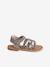 Sandales scratchées cuir enfant collection maternelle beige imprimé 2 - vertbaudet enfant 