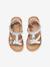 Sandales scratchées cuir enfant collection maternelle argent 4 - vertbaudet enfant 