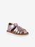 Sandales scratchées cuir bébé bout fermé blanc+lot rose 7 - vertbaudet enfant 