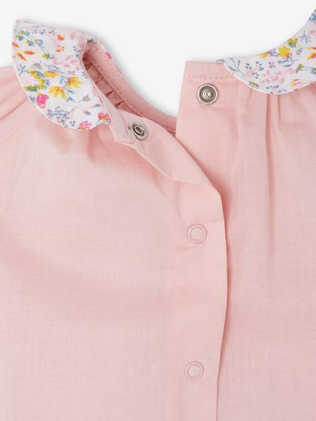 Ensemble short et T-shirt naissance fleuri rose 7 - vertbaudet enfant 