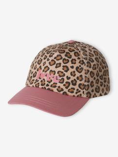 -Casquette fille imprimé léopard 