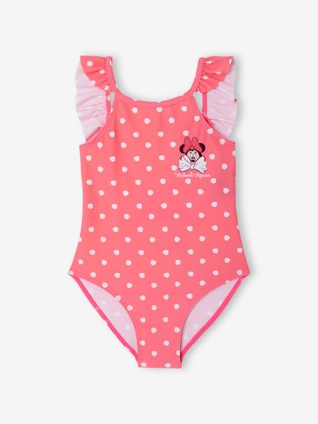 Maillot de bain 1 pièce Disney Minnie imprimé pois rose 1 - vertbaudet enfant 