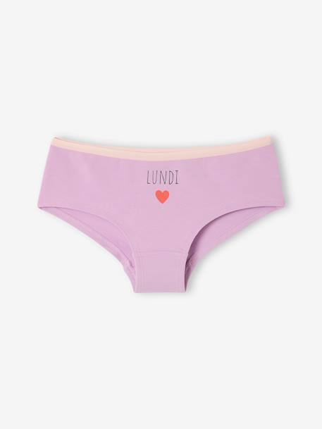 Lot 7 shorties semainier fille rose 2 - vertbaudet enfant 