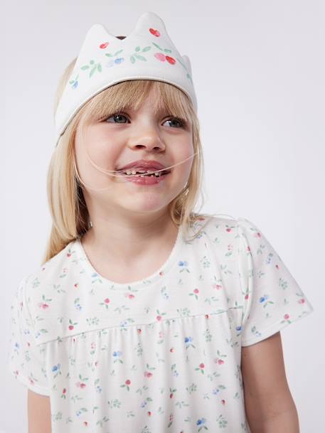 Chemise de nuit et tiare enfant blanc 5 - vertbaudet enfant 