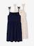 Lot de 2 robes fille à bretelles marine+vert sauge 1 - vertbaudet enfant 