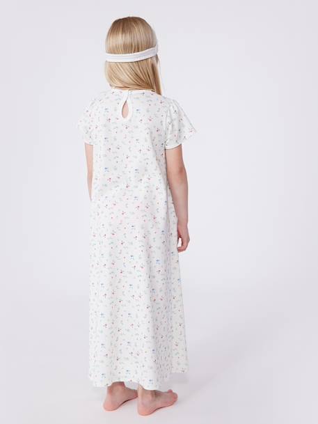 Chemise de nuit et tiare enfant blanc 6 - vertbaudet enfant 