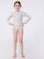 Tee-shirt de bain fleuri anti UV enfant manches longues blanc 4 - vertbaudet enfant 