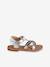 Sandales scratchées cuir enfant collection maternelle argent 2 - vertbaudet enfant 
