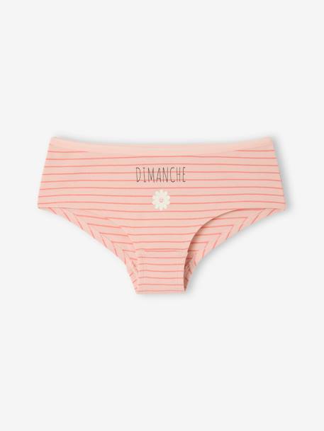 Lot 7 shorties semainier fille rose 8 - vertbaudet enfant 
