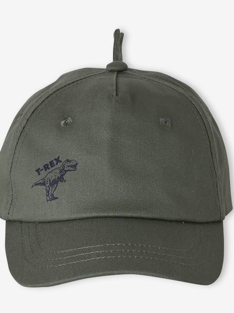 Casquette T-rex garçon kaki 3 - vertbaudet enfant 