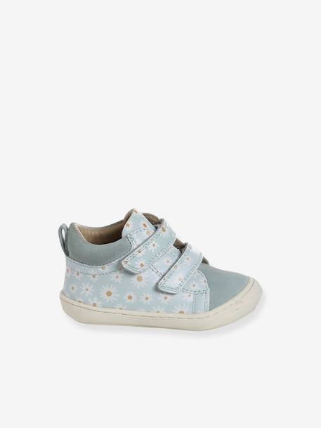 Chaussures premiers pas bébé velcro beige imprimé+bleu imprimé+bois de rose+bronze+lot rose+mauve+or+rose+rose imprimé+rose poudré+turquoise+vert imprimé 66 - vertbaudet enfant 