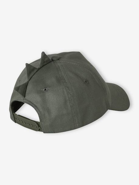 Casquette T-rex garçon kaki 2 - vertbaudet enfant 