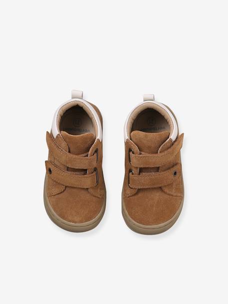 Chaussures premiers pas bébé velcro beige+bleu+bleu électrique+chocolat+lot beige+lot marron+lot vert+marron+ocre+vert+vert sauge 45 - vertbaudet enfant 