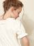 Tee-shirt fille col en broderie anglaise coton bio écru 5 - vertbaudet enfant 