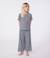 Pyjama enfant manches courtes jambes amples rayé marine 5 - vertbaudet enfant 