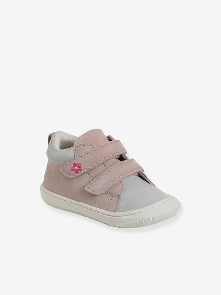 Chaussures premiers pas bébé velcro beige imprimé+bleu imprimé+bois de rose+bronze+lot rose+mauve+or+rose+rose imprimé+rose poudré+turquoise+vert imprimé 26 - vertbaudet enfant 