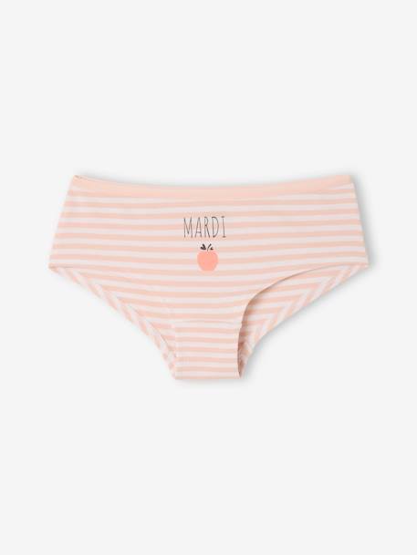 Lot 7 shorties semainier fille rose 3 - vertbaudet enfant 